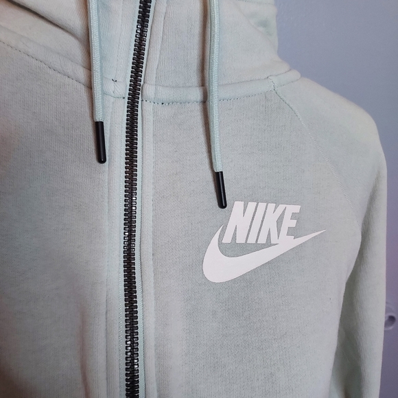 Nike Pullover Sweatshirt Womens Size Large Blue Long Sleeve 1/2 Zip Cowl Neck - Picture 3 of 16